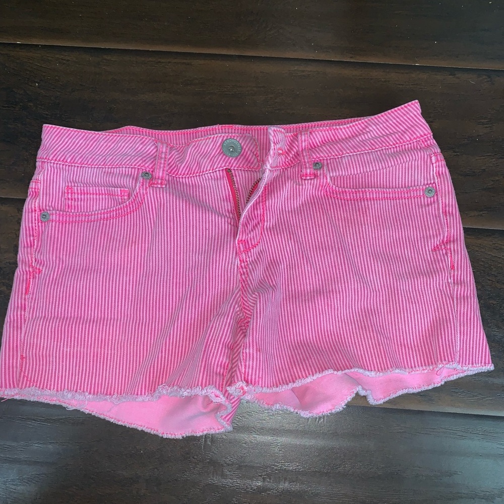 Hot Pink Jeans Shorts